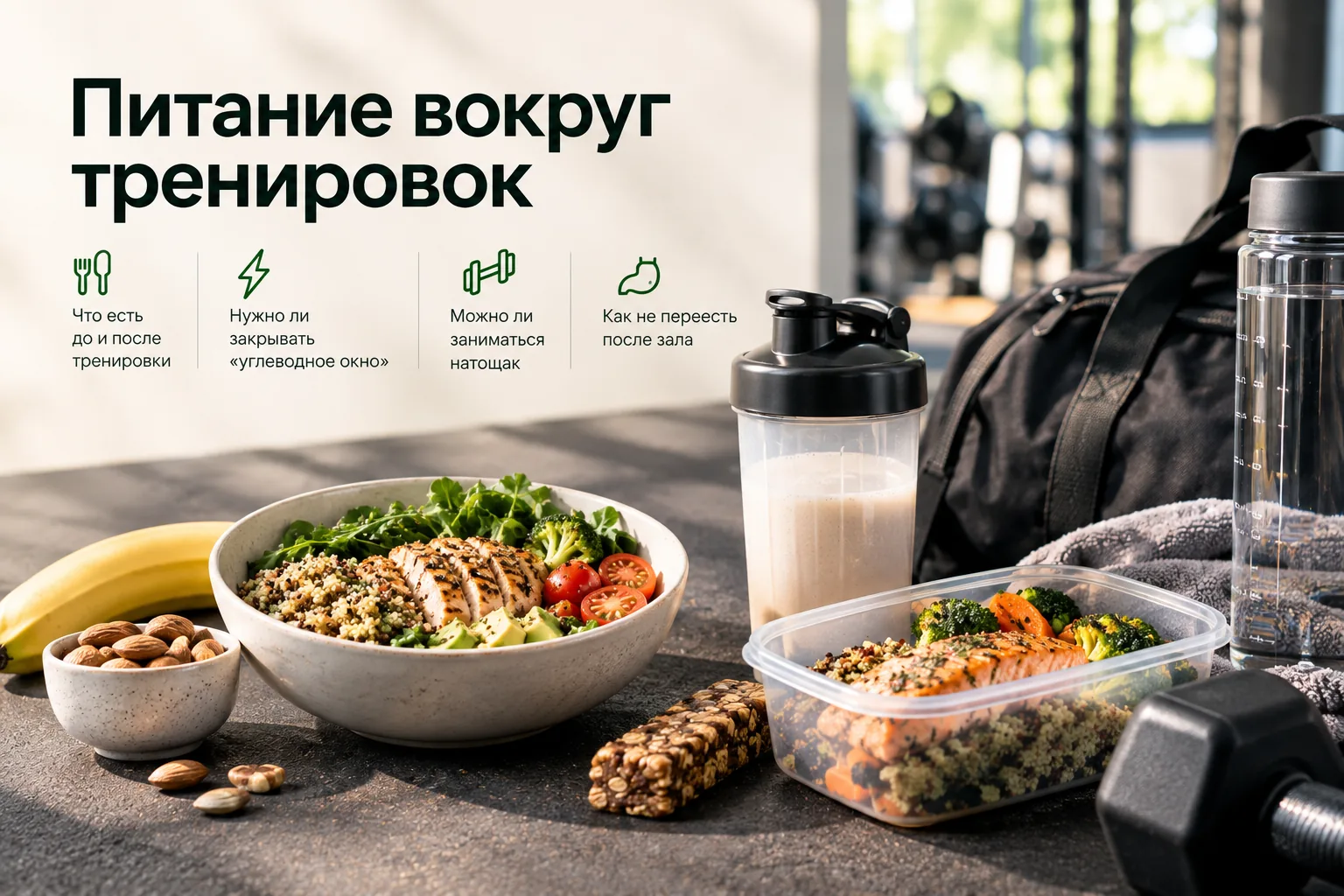Питание вокруг тренировок