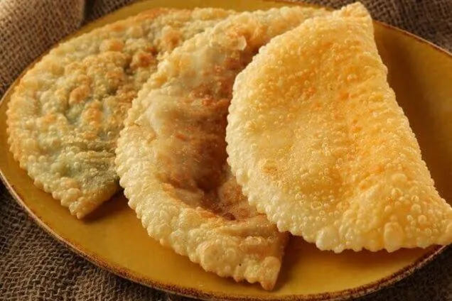 Chebureki (fried meat pastries)